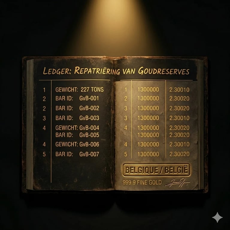 Goud grootboek - eis 2: Transparantie over Belgische goudreserves
