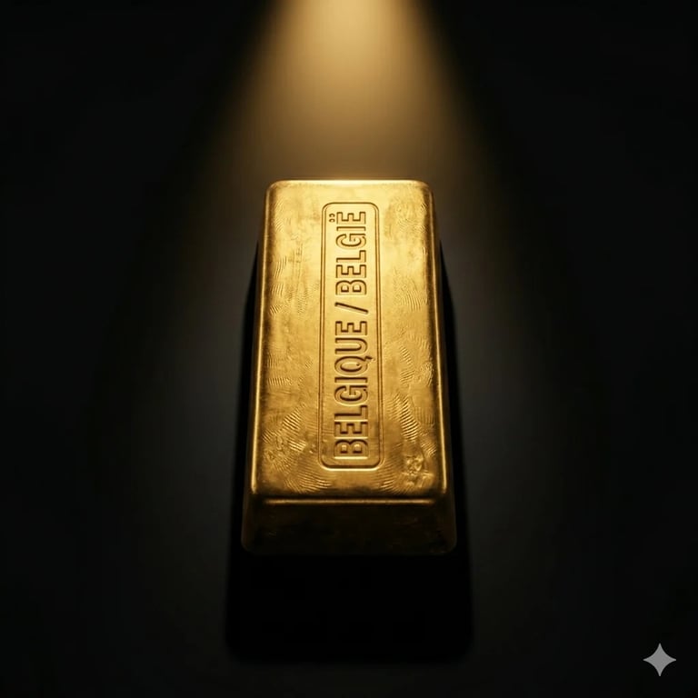 Gouden goudstaaf - repatriëring 227 ton Belgisch goud naar Brussel